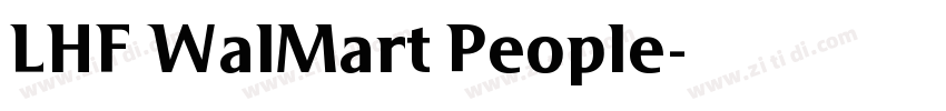 LHF WalMart People字体转换